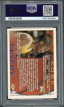 Amazon.com: Powers Collectibles Kobe Bryant 1996 Topps
